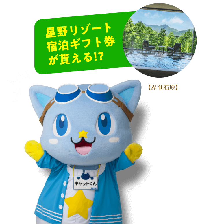 星野リゾート宿泊ギフト券が貰える！？