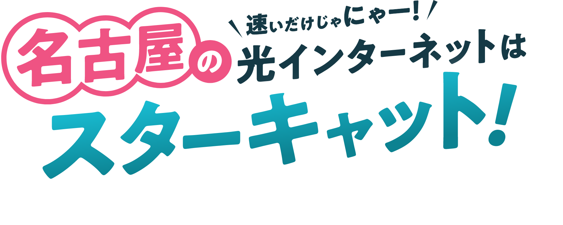 名古屋の速いだけじゃにゃー！光インターネットはスターキャット！