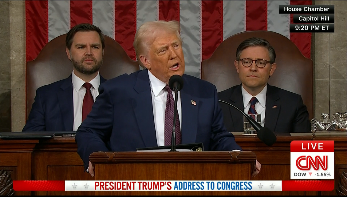 「トランプ米大統領 一般教書演説」（仮）