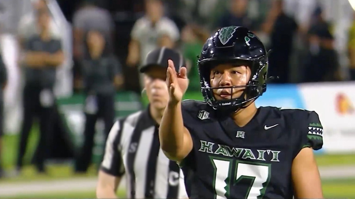 「ハワイ大学・松澤寛政出場！NCAAカレッジフットボール2025」 9.6 ハワイ大学 vs サム・ヒューストン州立大学