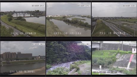 河川監視カメラの映像