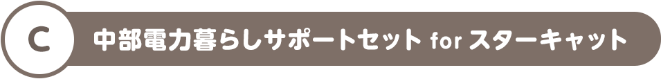 C 中部電力暮らしサポートセット for スターキャット