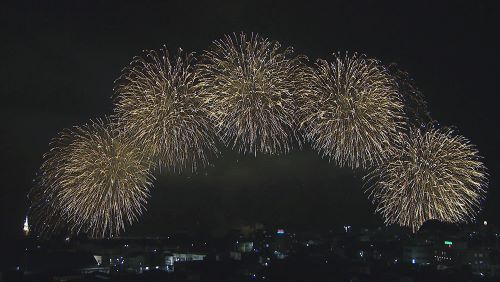 テレビで花火大会